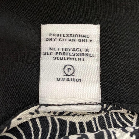 Diane‎ Von Furstenberg Black Silk Long Sleeve Career Workwear Business Blouse 12 - Picture 6 of 8